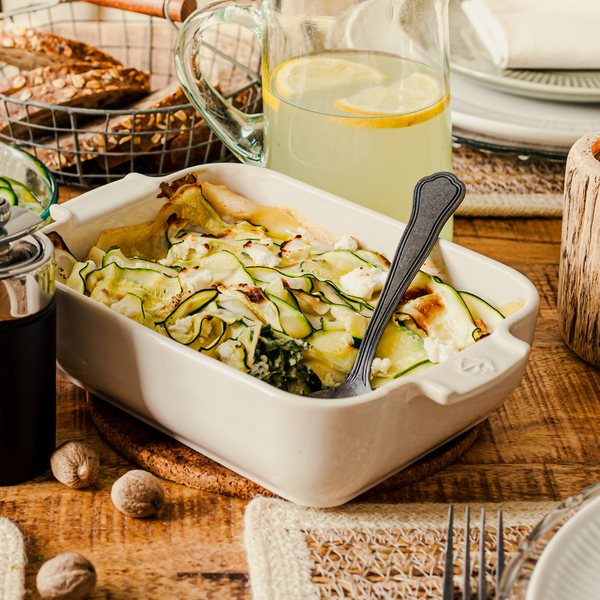 ズッキーニとほうれん草のグラタン