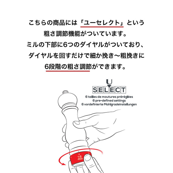 パリユーセレクトZ ノワール 12cm★新タイプのソルトミル★