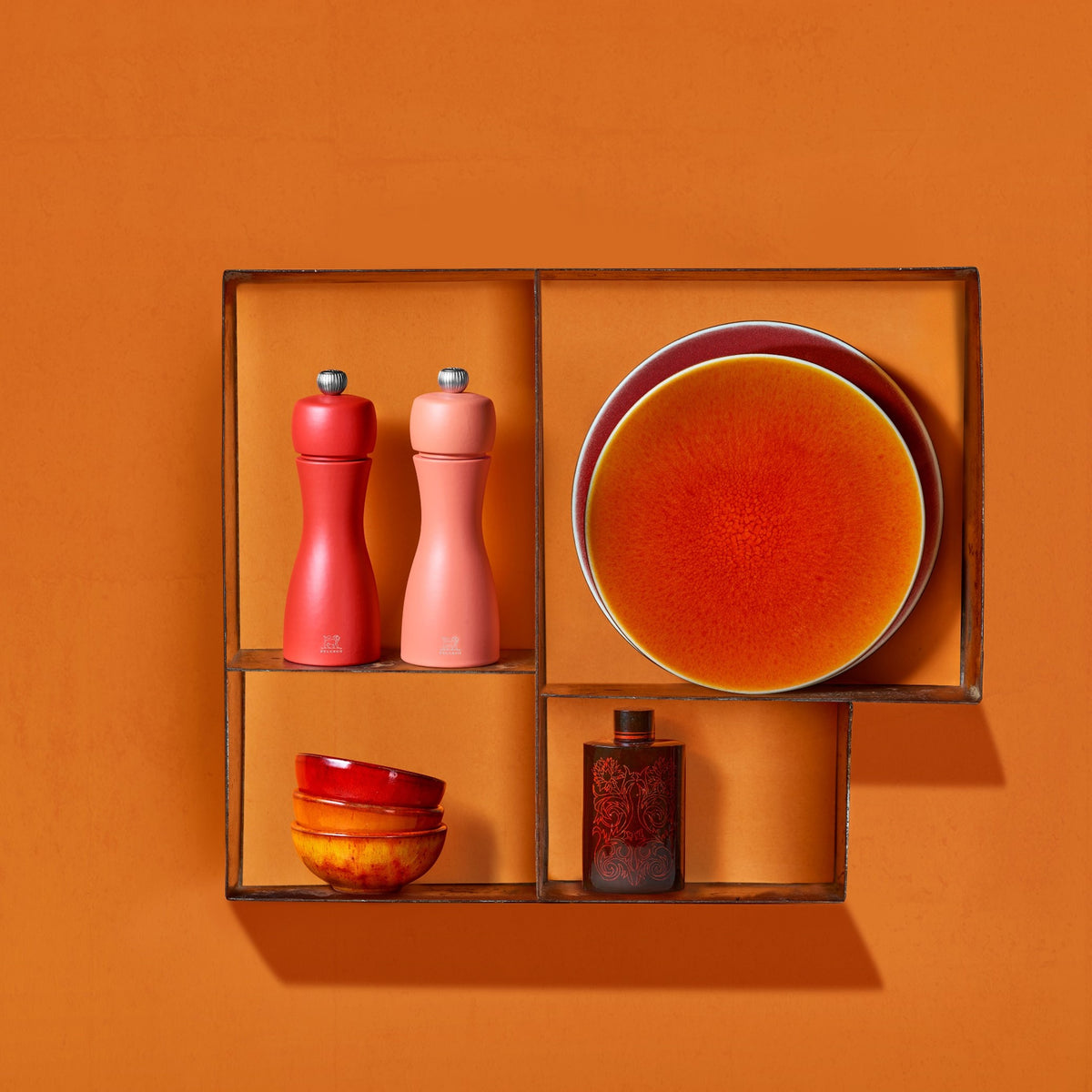 プジョー公式 タヒチ15cm ペッパー&ソルトミル レッド 2/42974