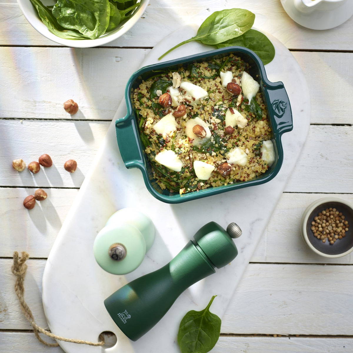 プジョー公式 アポーリア正方形18cmフォレストグリーン 62149