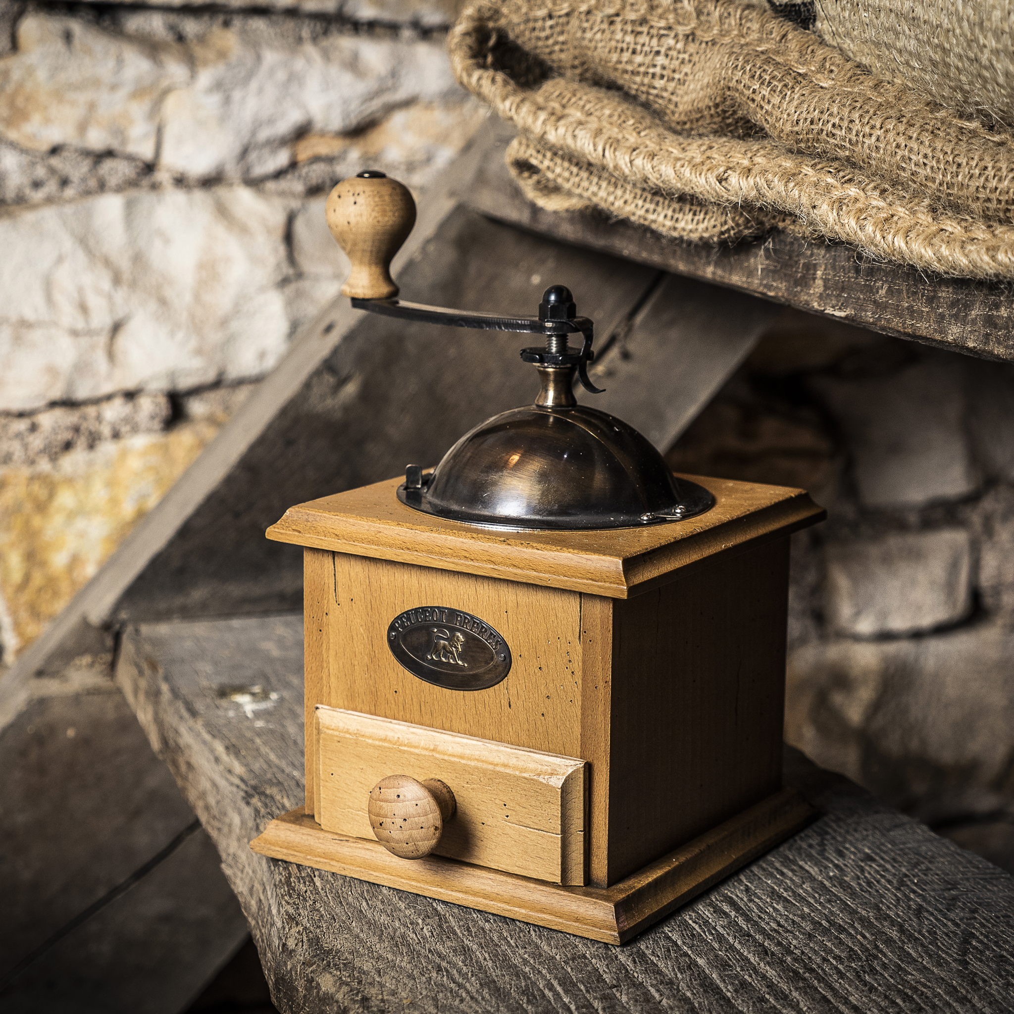 アンティーク　プジョーコーヒミルセット フランス プジョー社 アンティークコーヒーミルEX 青2 | フレンチ雑貨